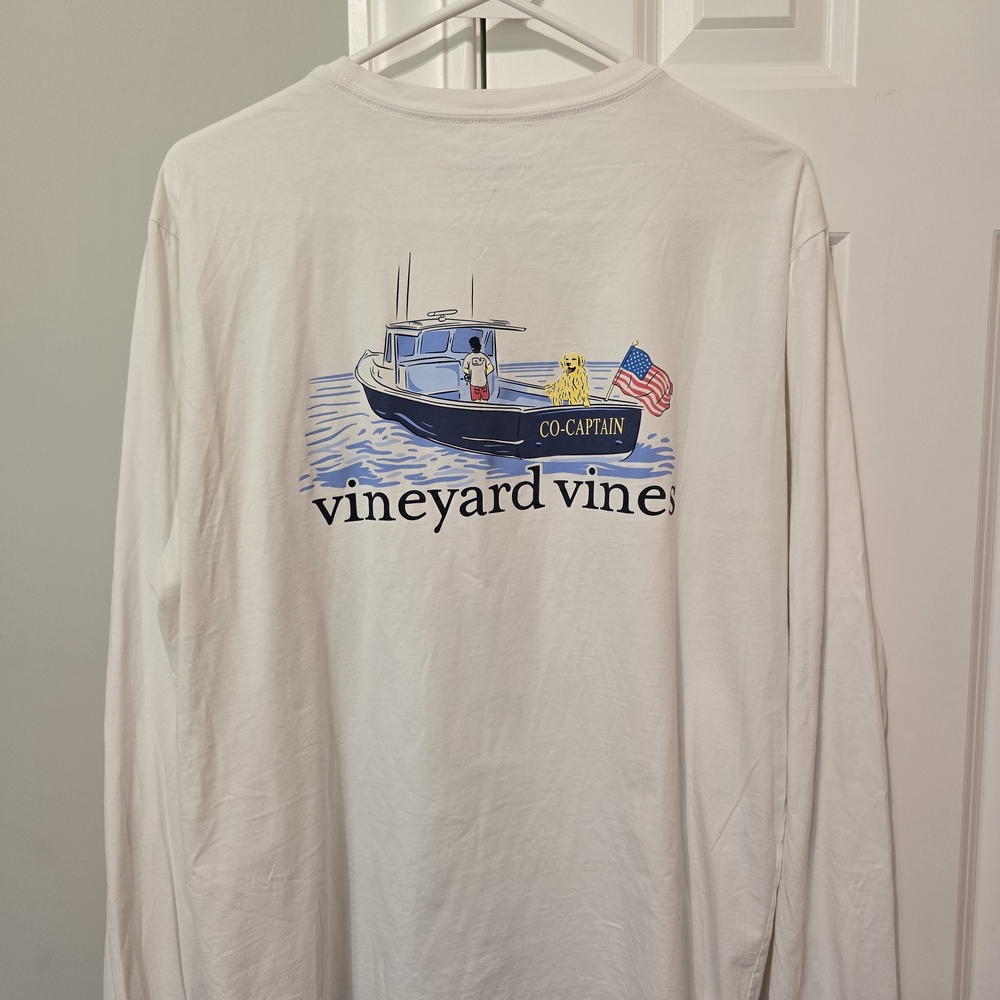Vineyard Vines Mens Classic White Tee